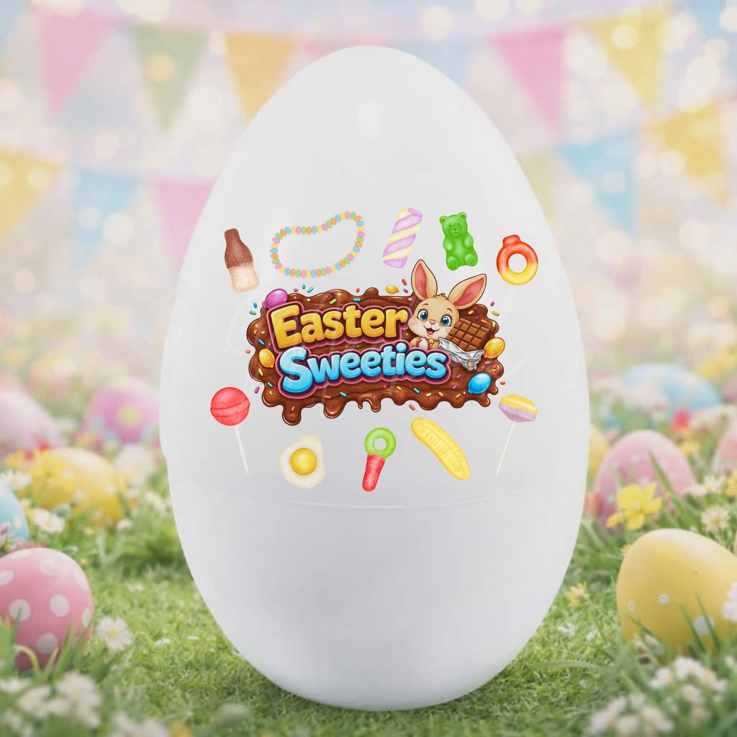 Easter Sweeties Pick &amp; Mix Blue DTF or UVDTF Decal