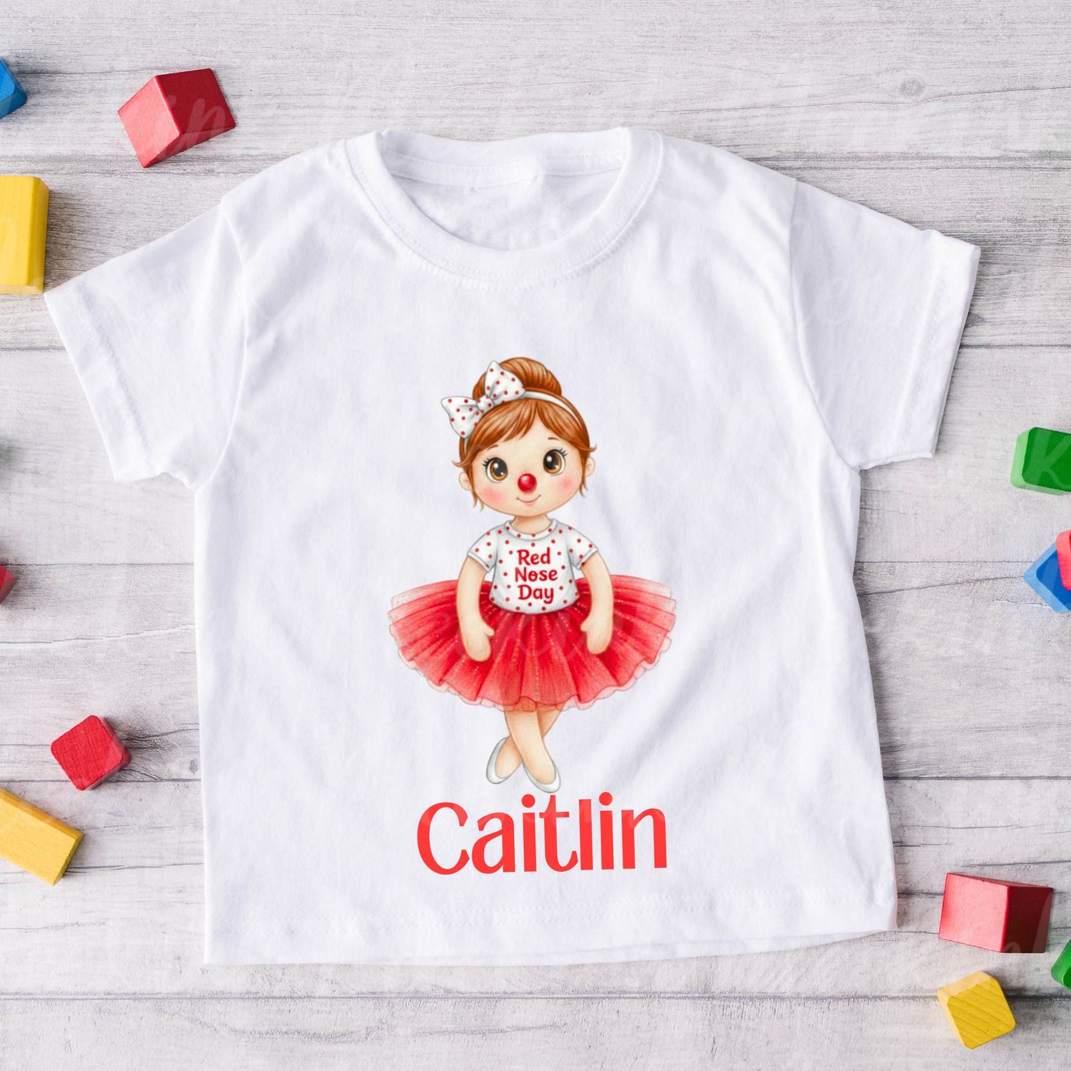 Red Spots Tutu Girl 2 DTF or UVDTF Decal