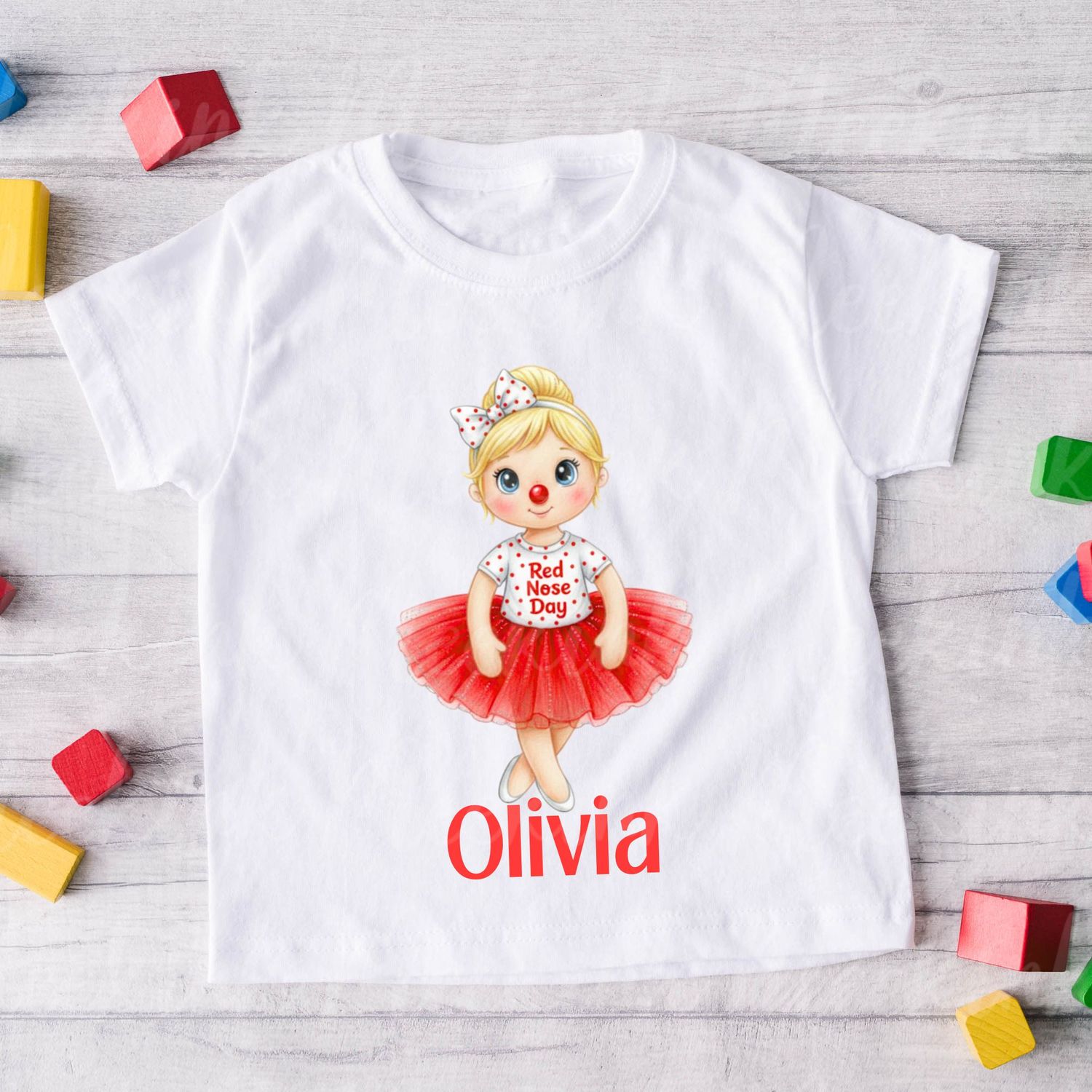 Red Spots Tutu Girl 3 DTF or UVDTF Decal