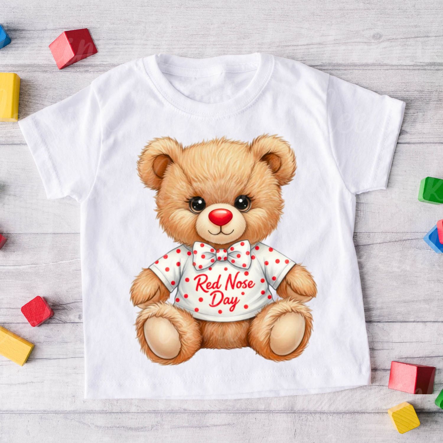 Red Nose Day Dicky Bow Ted DIGITAL DOWNLOAD