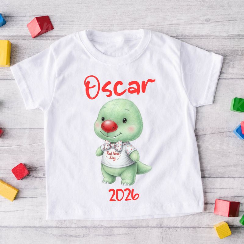 Red Spots Dicky Bow Dino DTF or UVDTF Decal