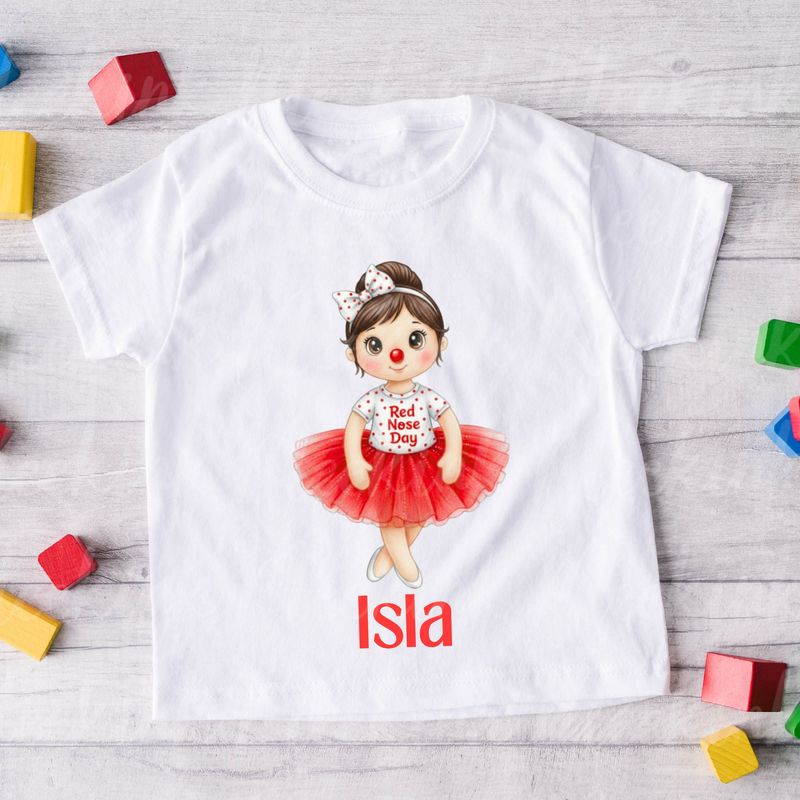 Red Spots Tutu Girl 1 DTF or UVDTF Decal