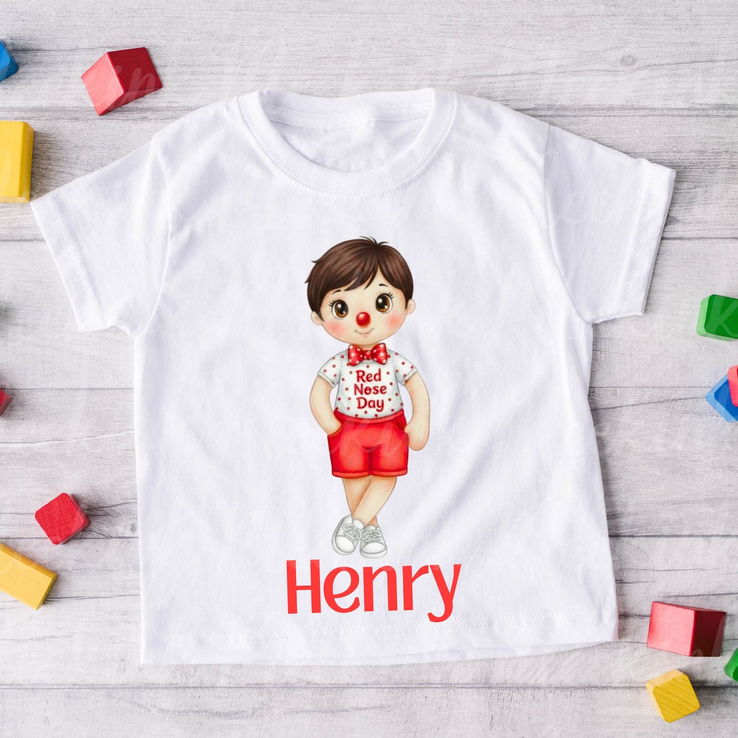 Red Spots Dicky Bow Boy 1 DTF or UVDTF Decal