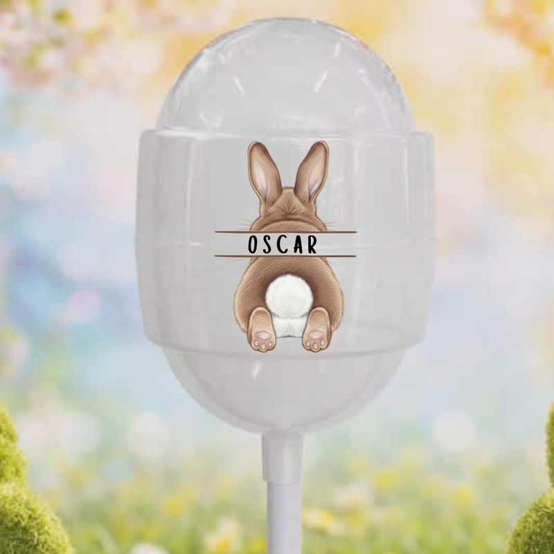 Monogram Bunny Bum Brown DTF or UVDTF Decal