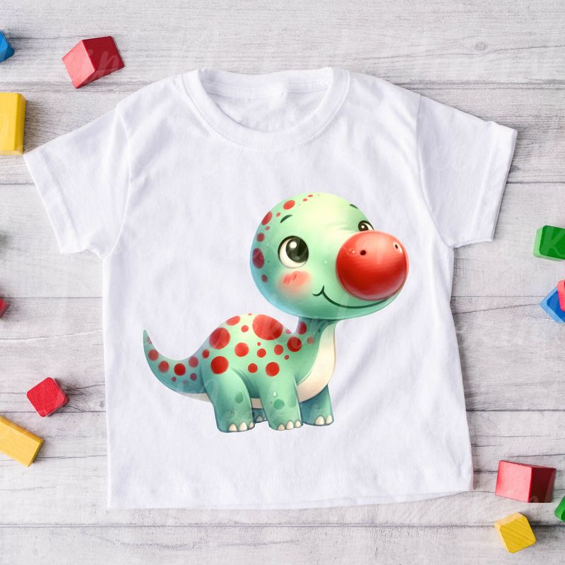 Red Nose Cute Dino DIGITAL DOWNLOAD