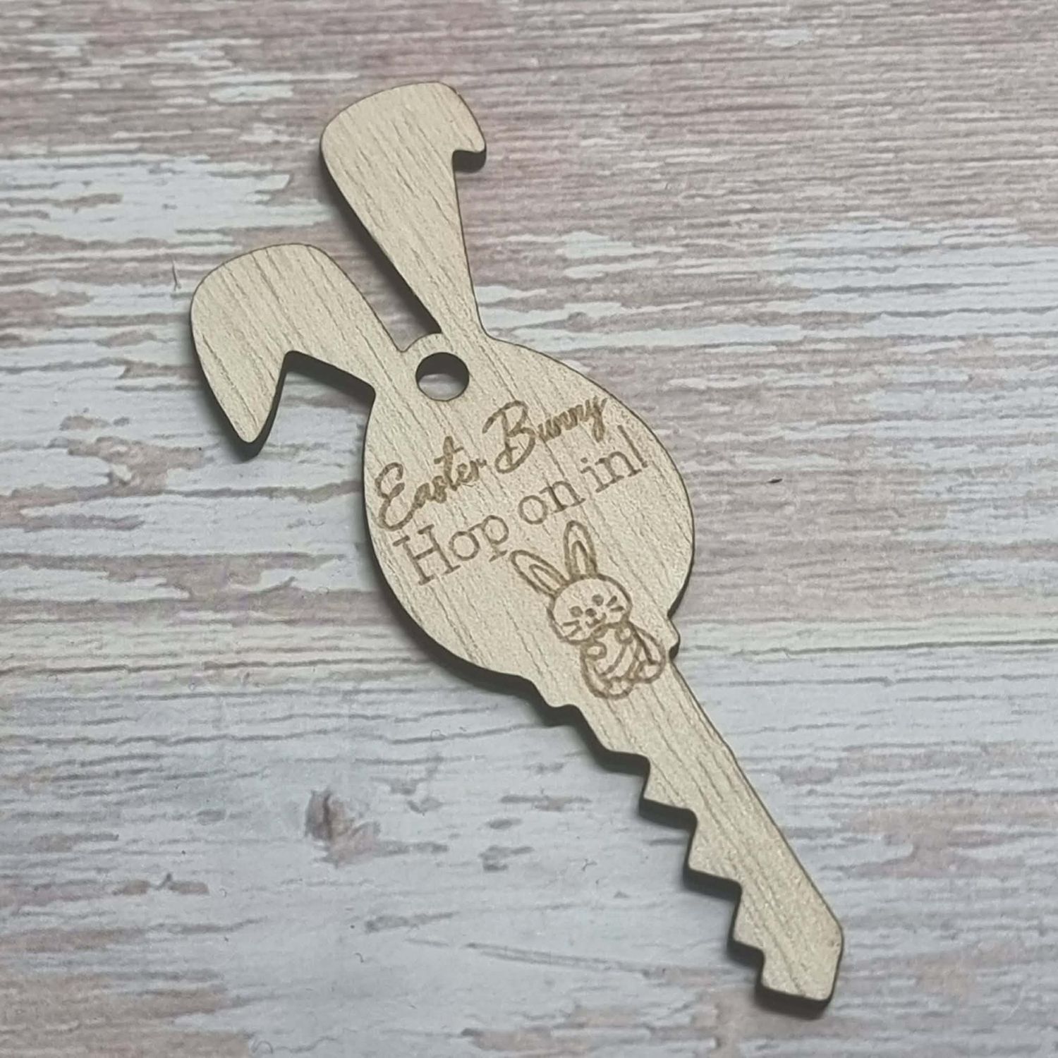 Bunny Ears Easter Key 3mm Plywood Blank