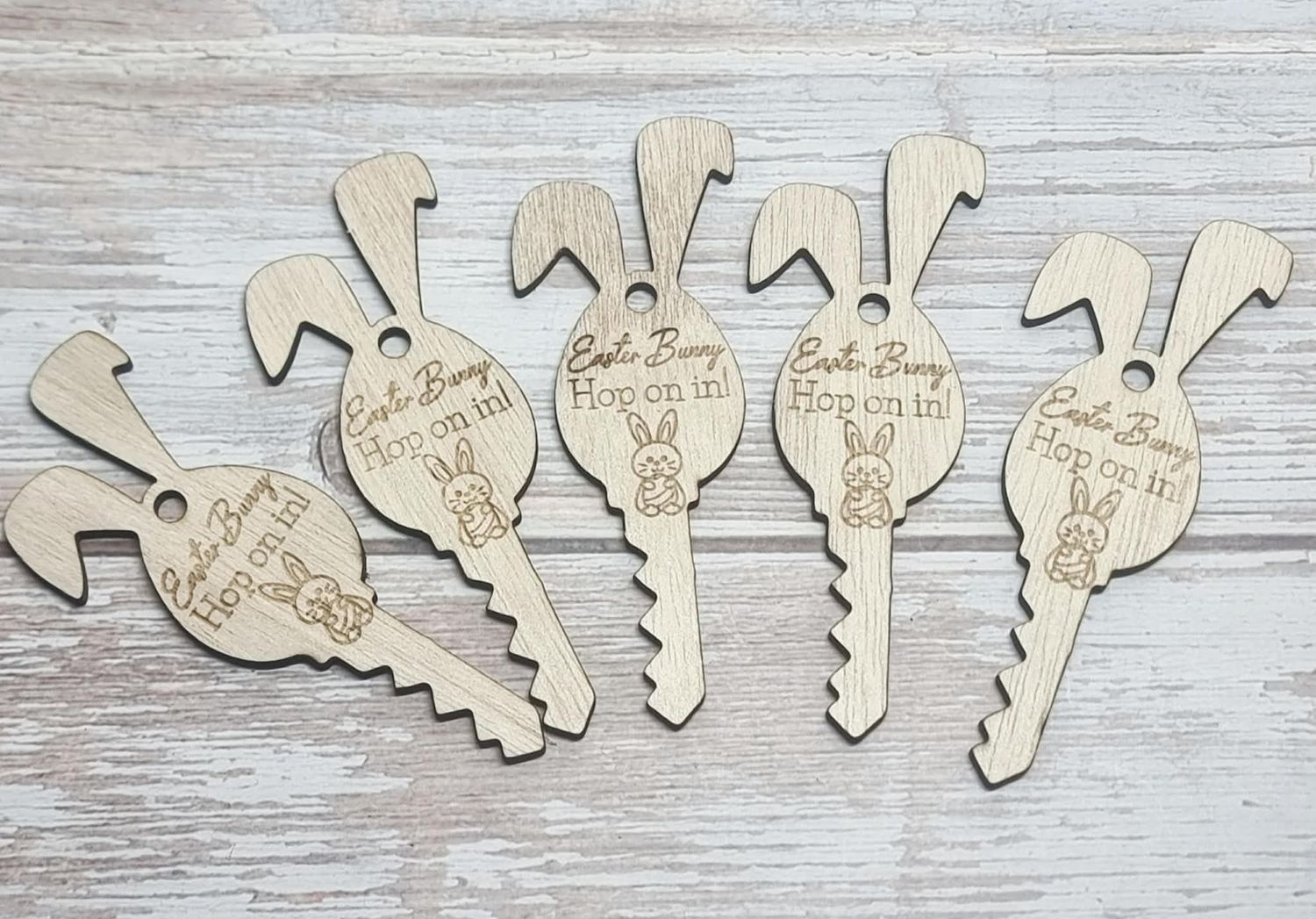 x15 Bunny Ears Easter Key 3mm Plywood Blank