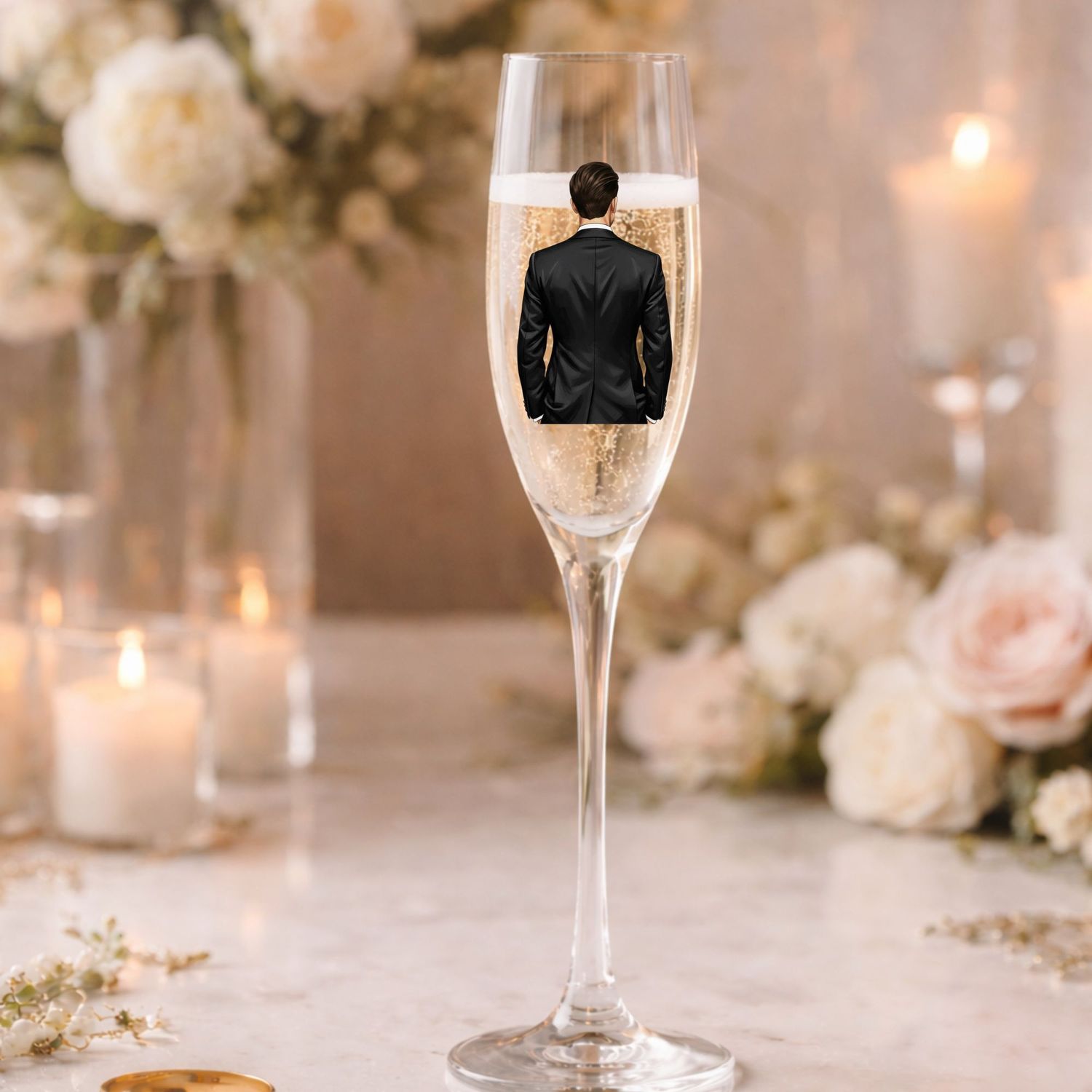 Groom Black Suit DTF or UVDTF Decal