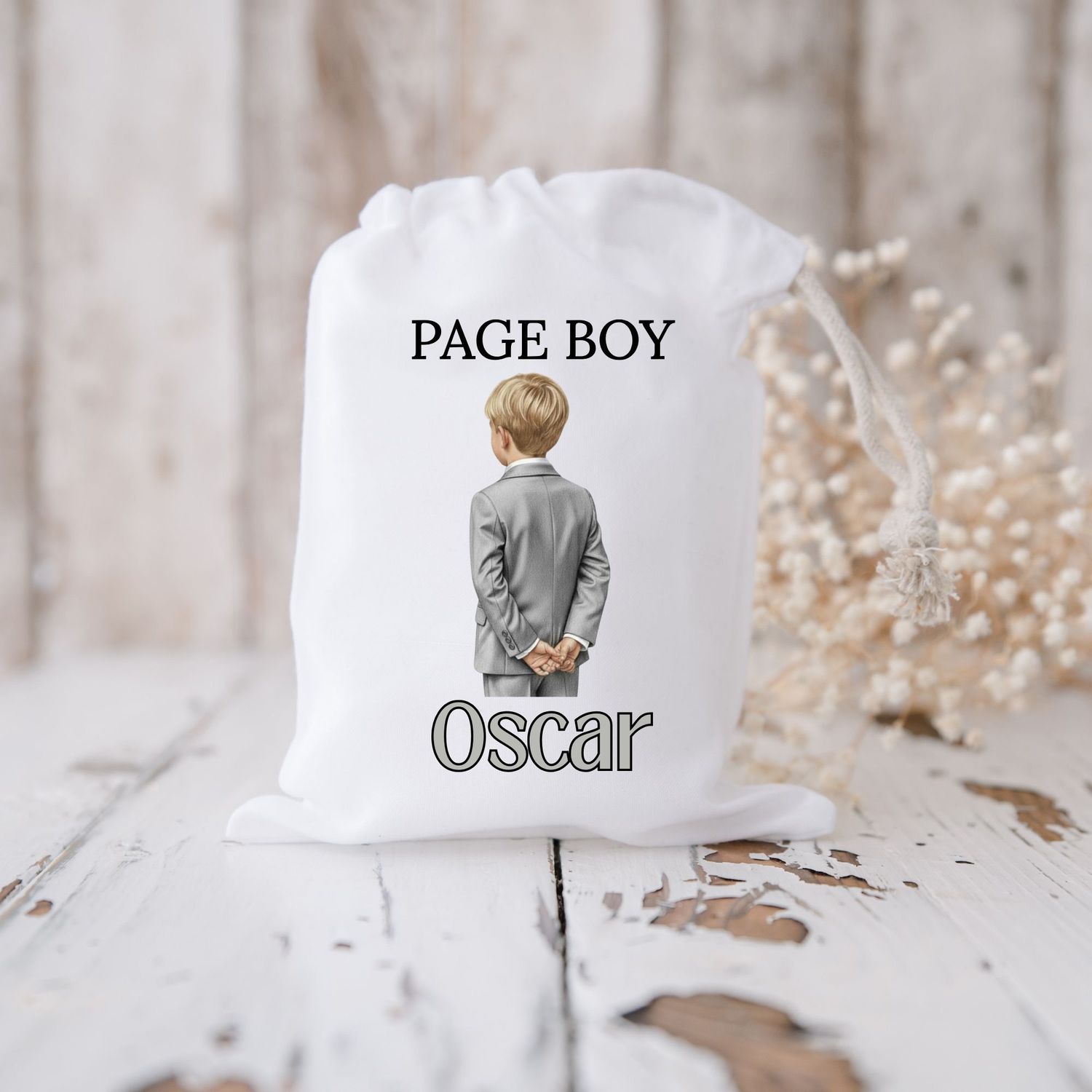 Grey Suit Page Boy DTF or UVDTF Decal
