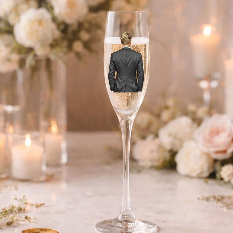 Groom Grey Suit DTF or UVDTF Decal