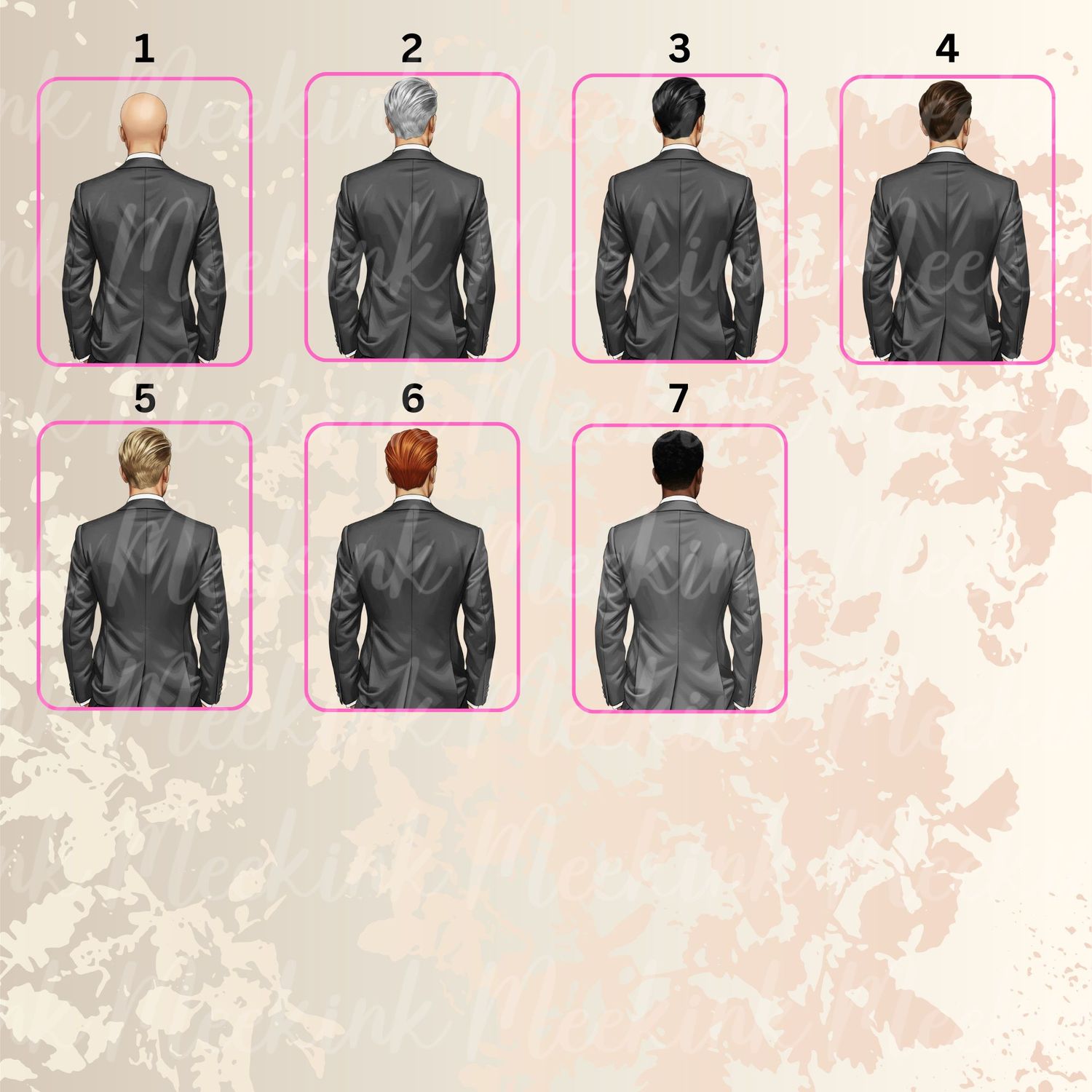 Groom Grey Suit DTF or UVDTF Decal