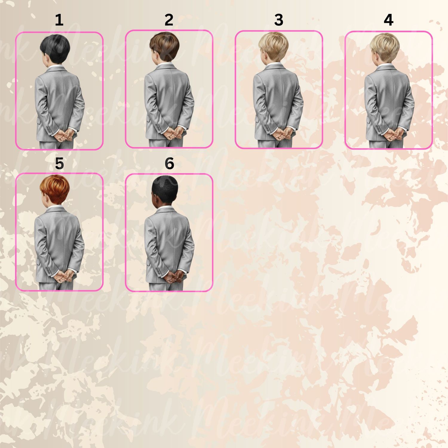 Page Boy Grey Suit DTF or UVDTF Decal