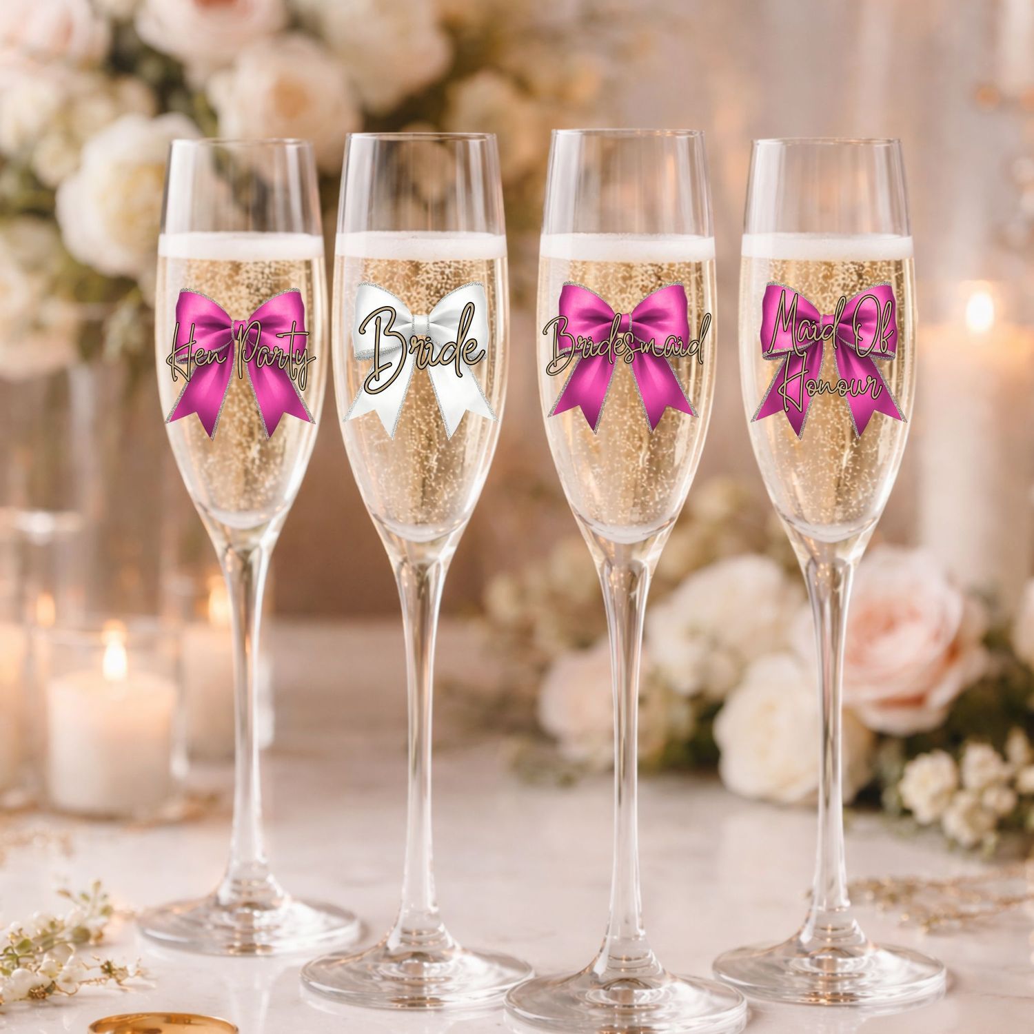 Bridal Party Bow Personalised DTF or UVDTF Decal