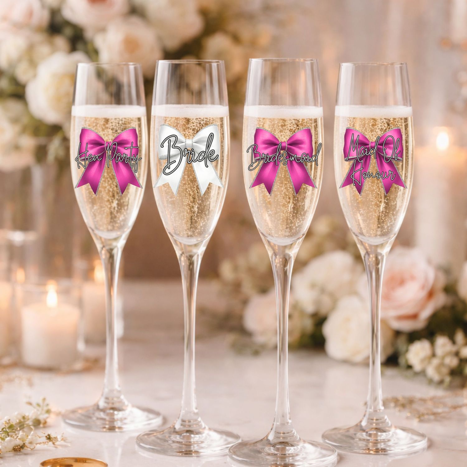 Bridal Party Bow Personalised DTF or UVDTF Decal