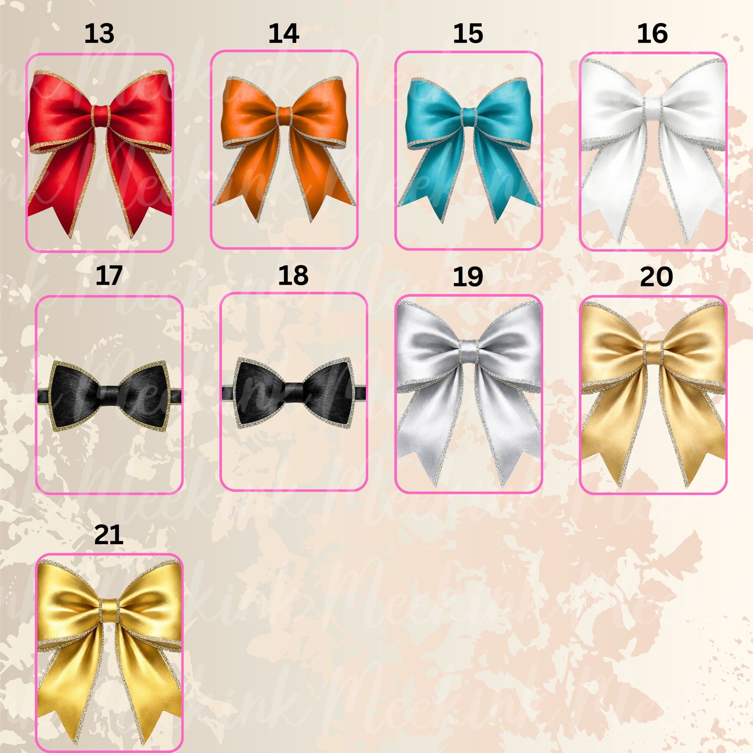 Bridal Party Bow Personalised DTF or UVDTF Decal