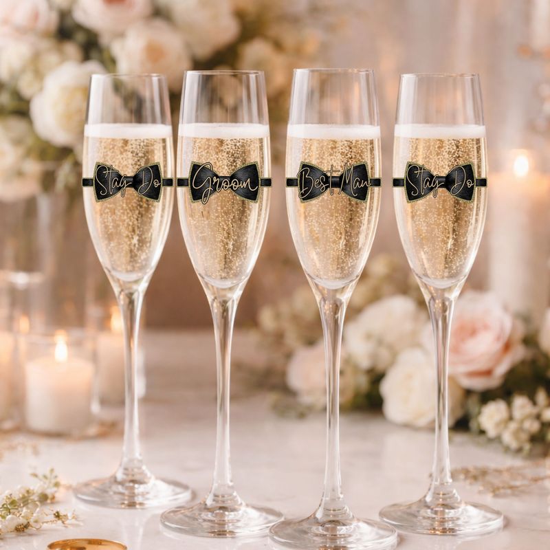 Groom Party Bow Personalised DTF or UVDTF Decal