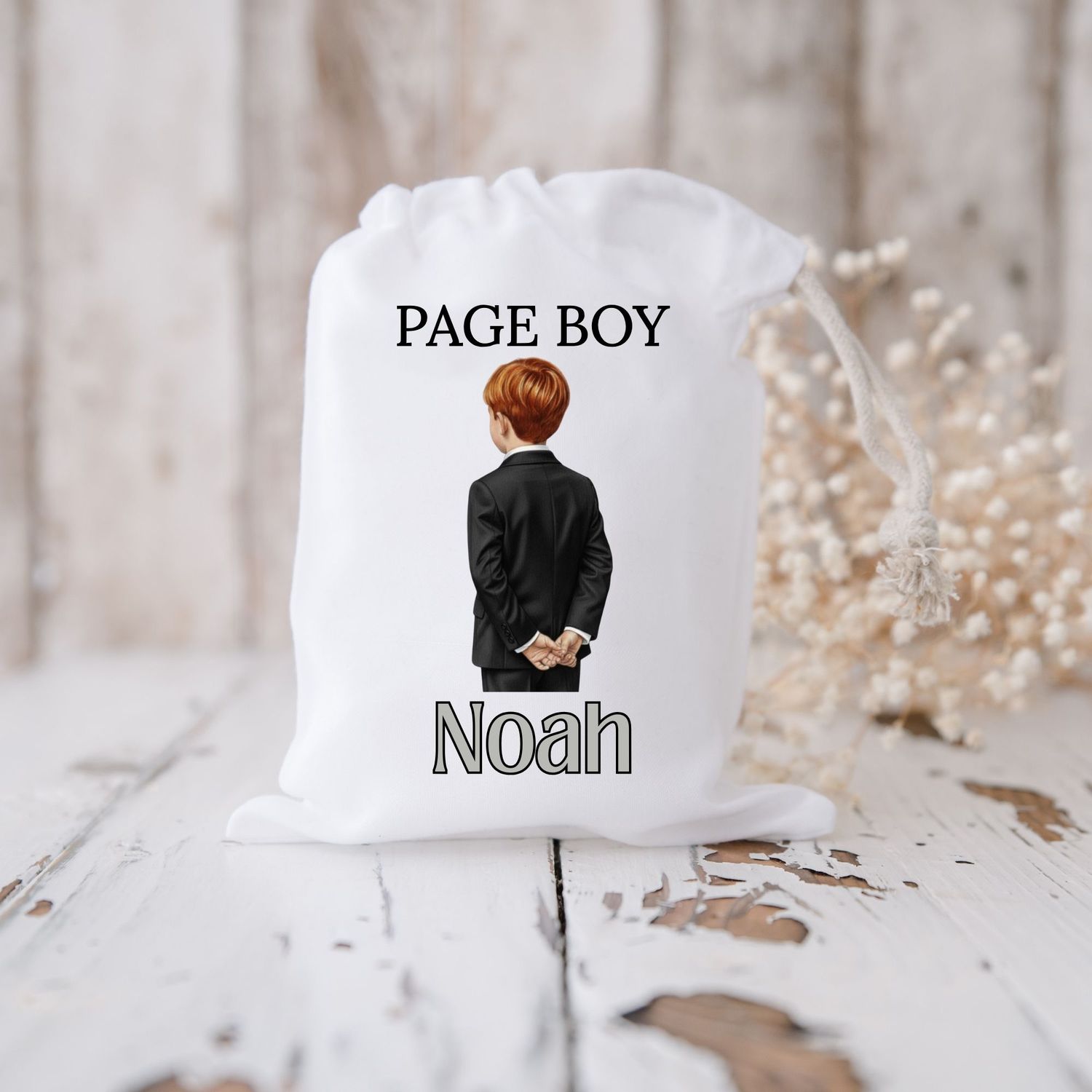 Black Suit Page Boy DTF or UVDTF Decal