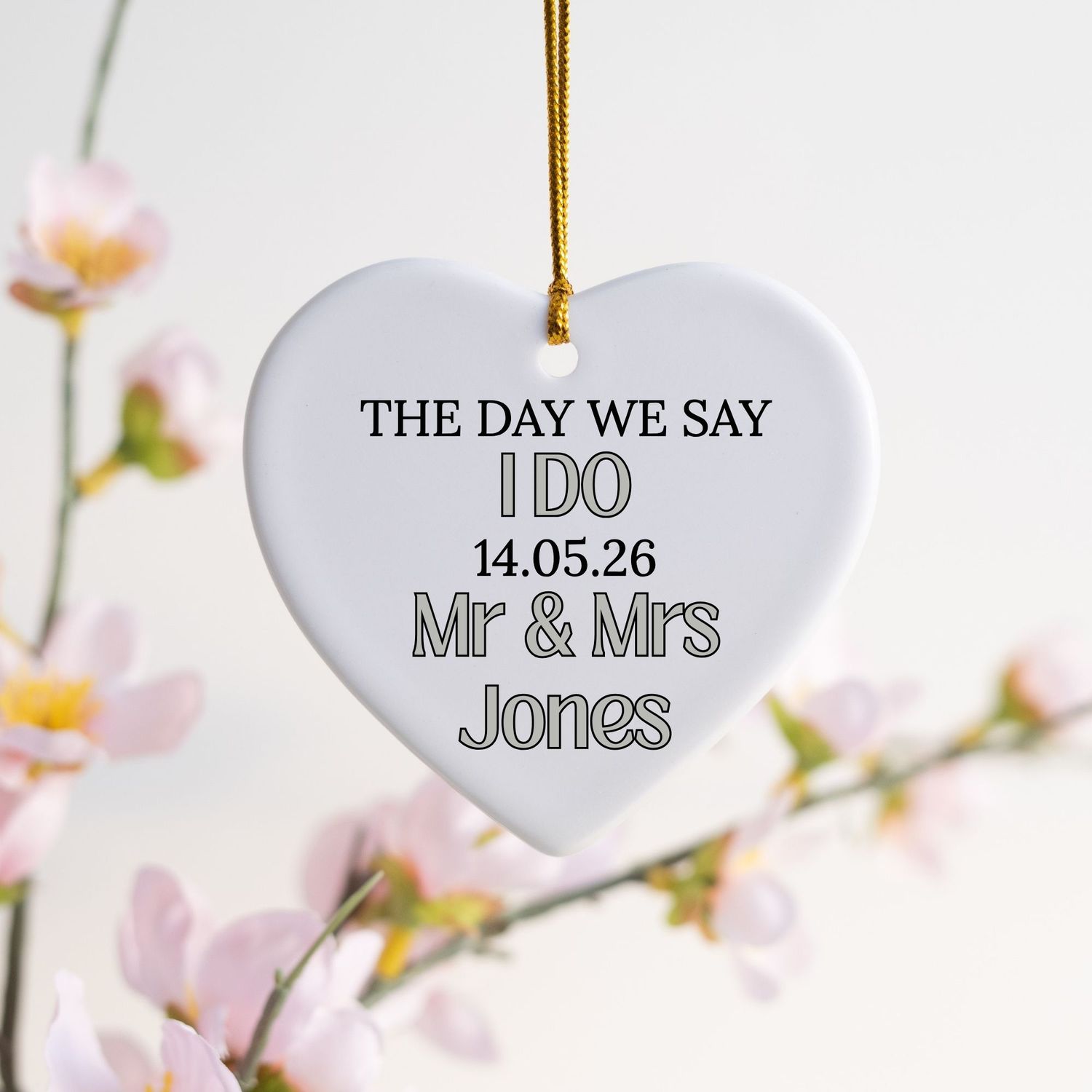 The Day We Say I Do DTF or UVDTF Decal