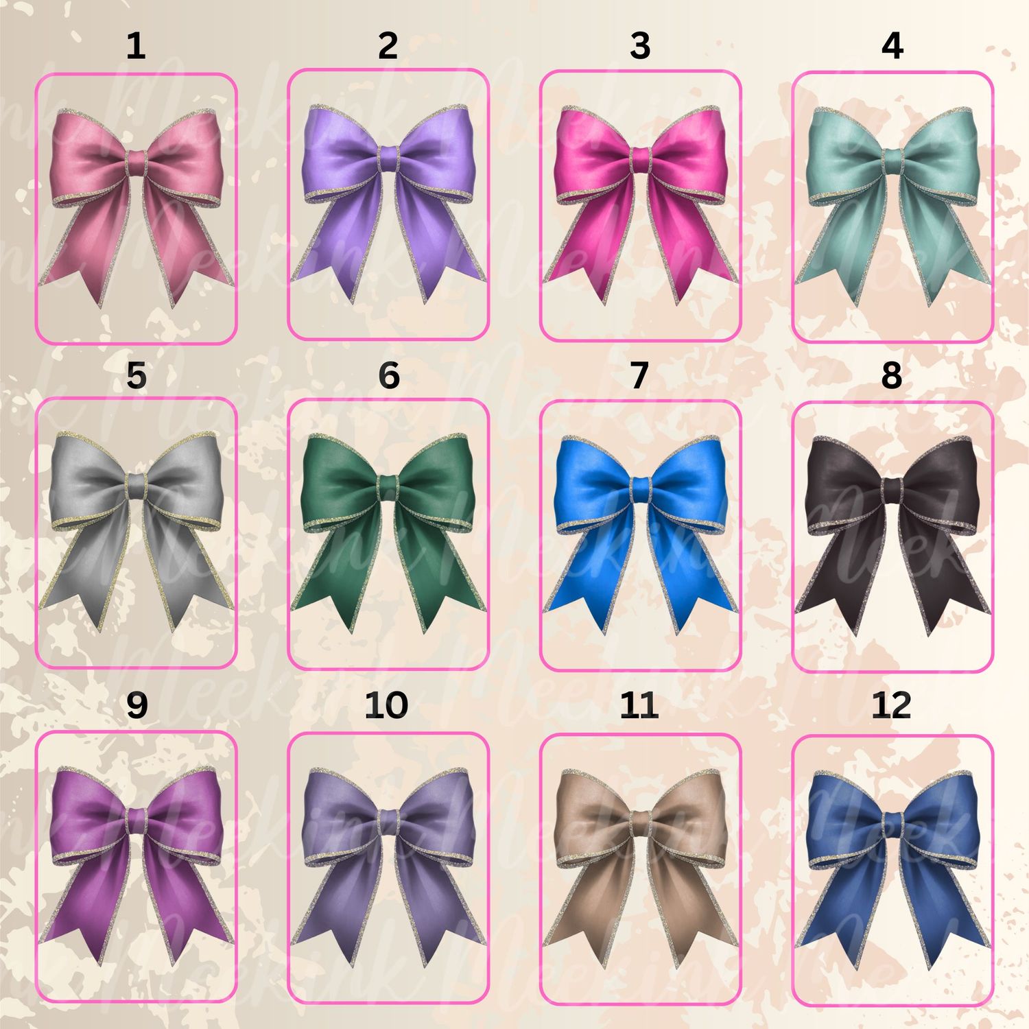Clothes Hanger Bow 4cm Personalised DTF or UVDTF Decal