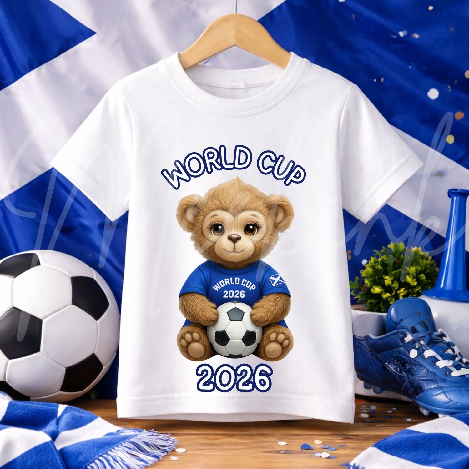 World Cup 2026 Blue T shirt Monkey DTF or UVDTF Decal