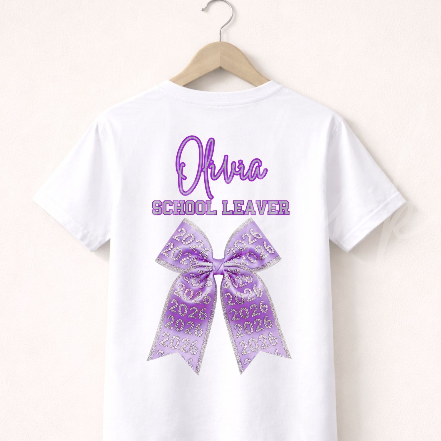 Lilac Bow 2026 School Leavers DTF