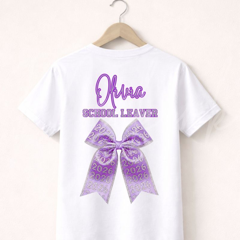 Lilac Bow 2026 School Leavers DTF
