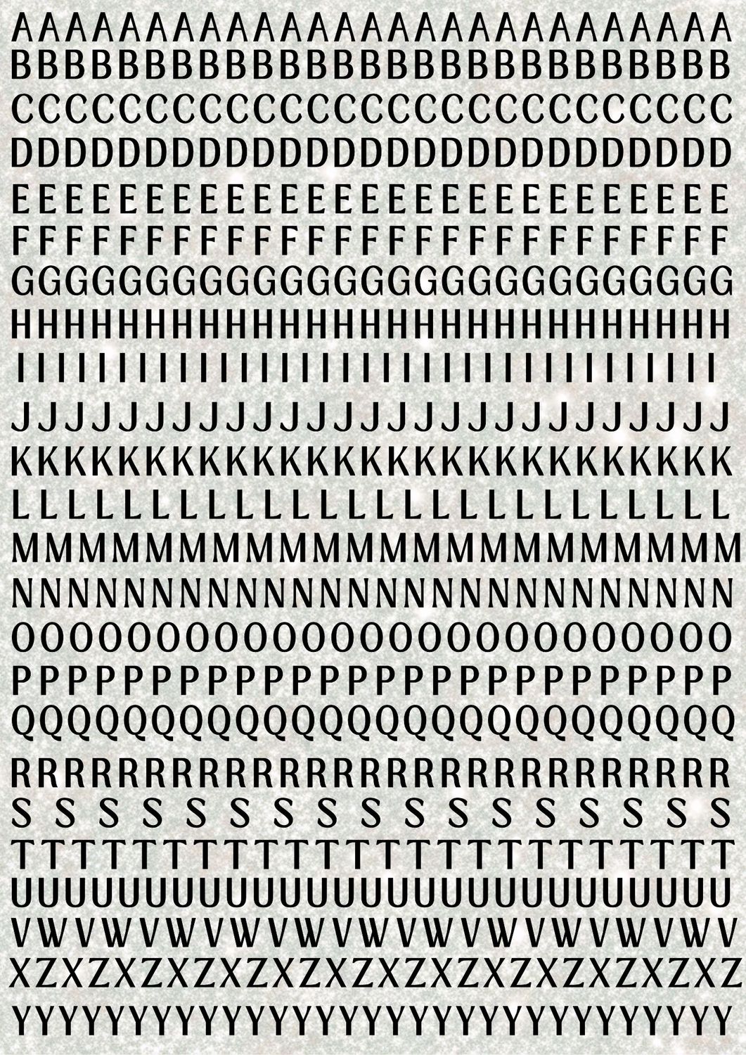 Capital Letters A3 UVDTF - DTF or SUB