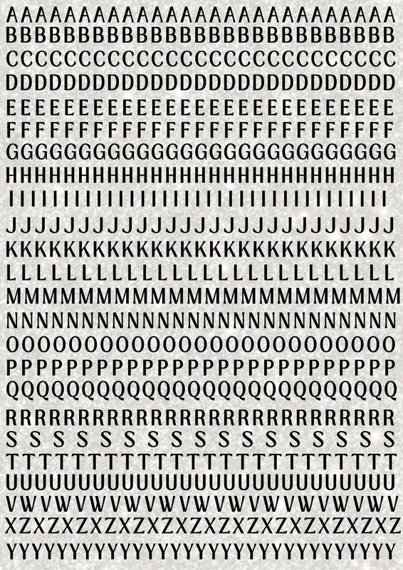 Capital Letters A3 UVDTF - DTF or SUB