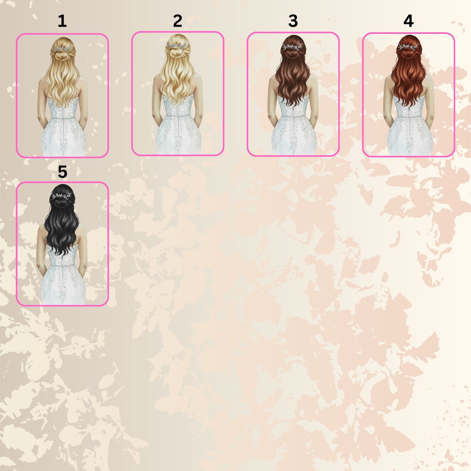 Bride Long Hair Fitted Dress DTF or UVDTF Decal