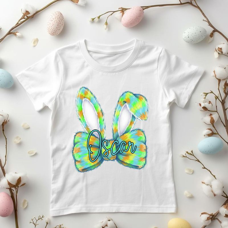 Multicolour Bunny Ear Dicky Bow DTF or UVDTF Decal