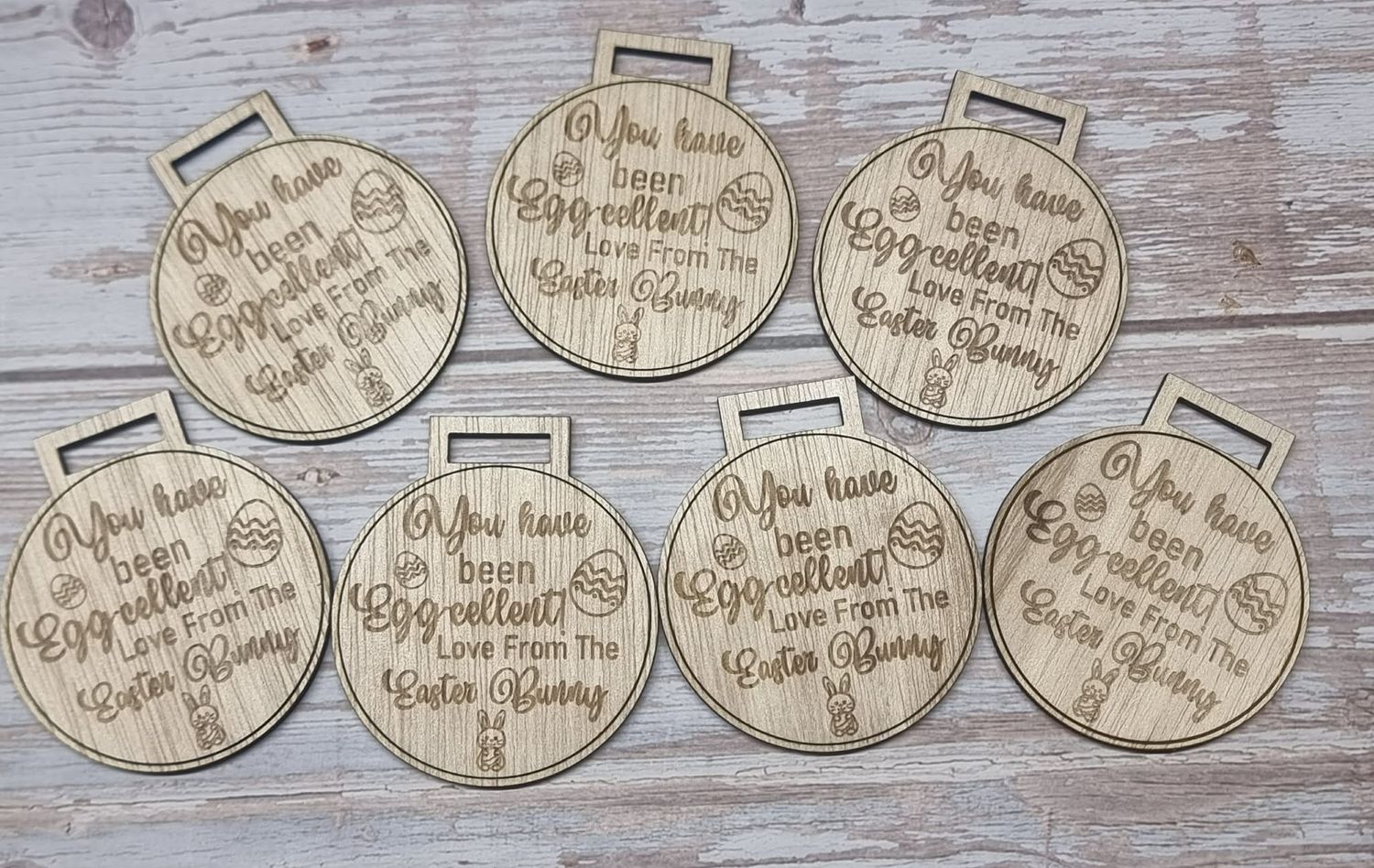1x Easter Medal 3mm Plywood Blank
