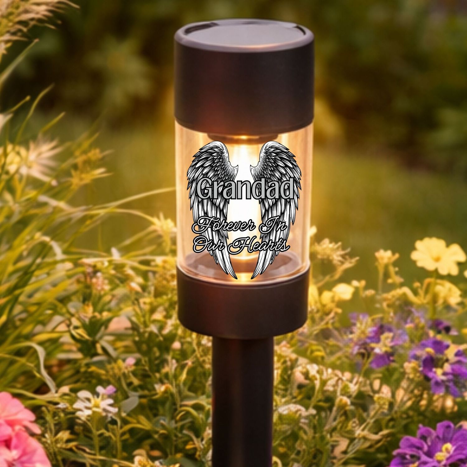 Angel Feather Wings Silverish Memorial UVDTF or DTF Decal