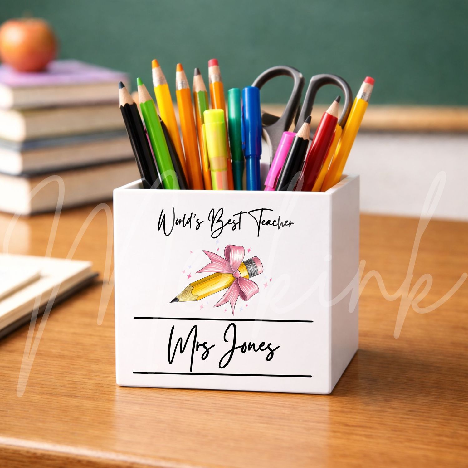 Worlds Best Teacher Pencil UVDTF or DTF Decal