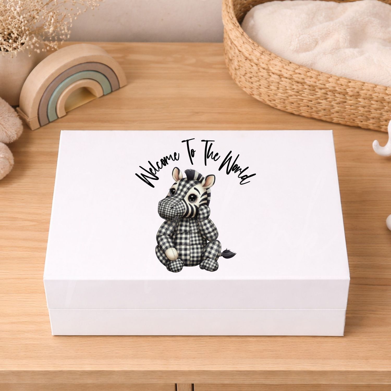 Quilted Patchwork Gingham Zebra DTF or UVDTF Decal