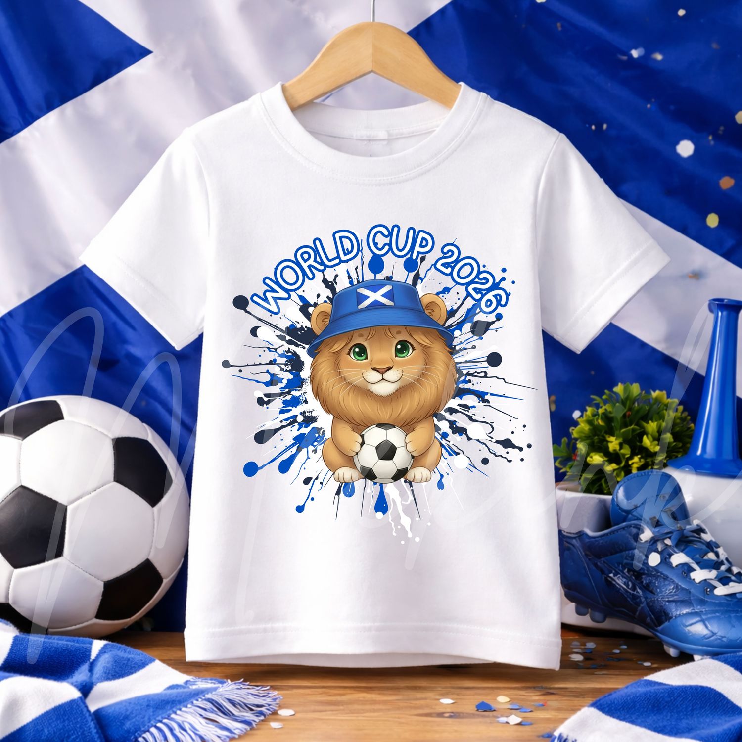 Scotland Football Bucket Hat Lion Colour Splash DTF or UVDTF Decal