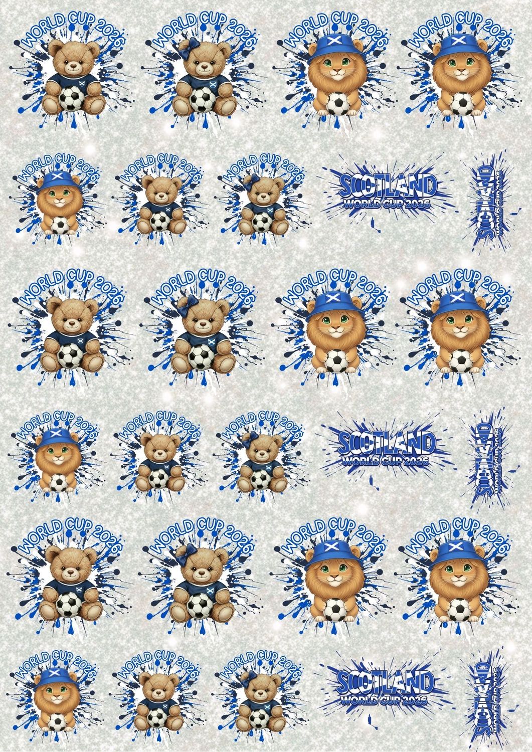 Scotland Football A3 UVDTF - DTF or SUB