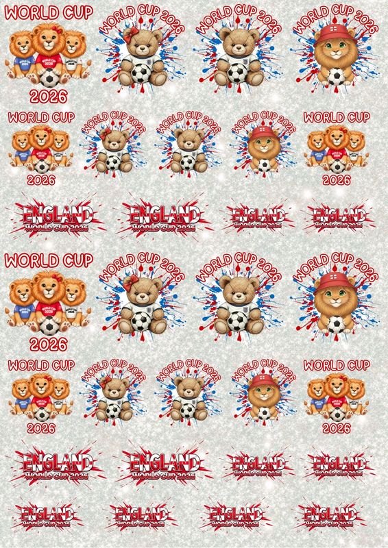 England Football A3 UVDTF - DTF or SUB