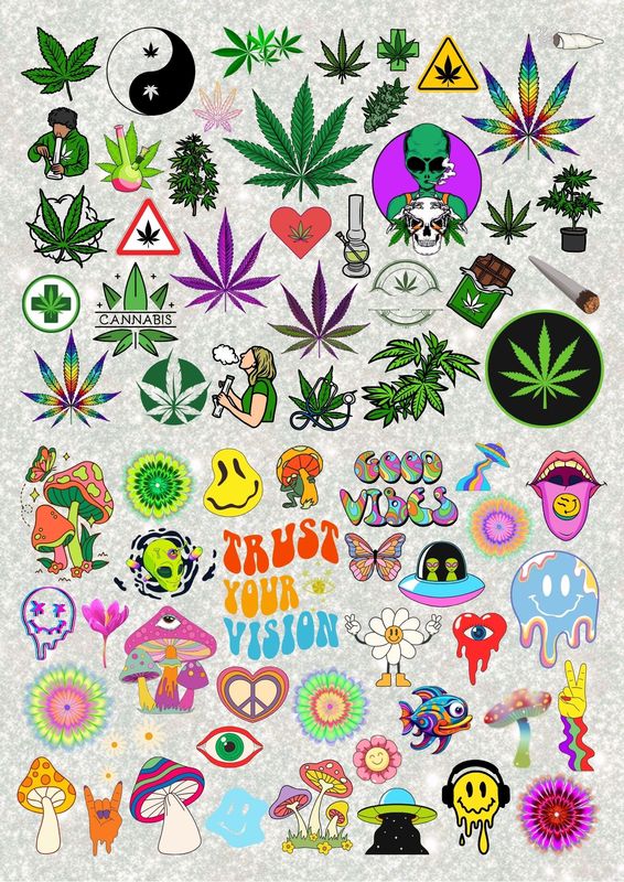 Chilled - Peace - Love A3 UVDTF - DTF or SUB