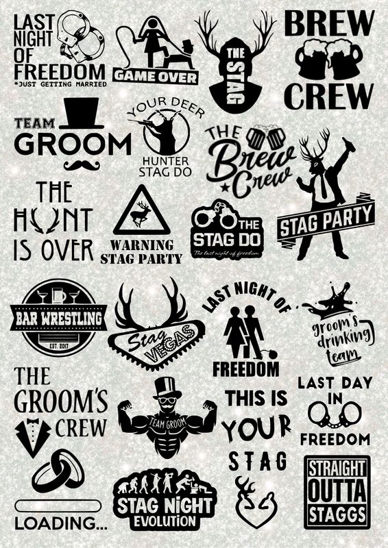 Stag Night A3 UVDTF - DTF or SUB