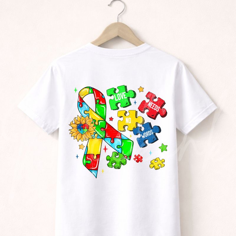 Autism Awareness Design 5 UVDTF or DTF Decal