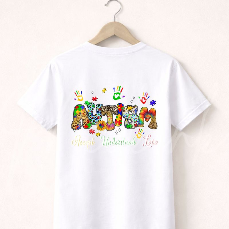 Autism Awareness Design 6 UVDTF or DTF Decal