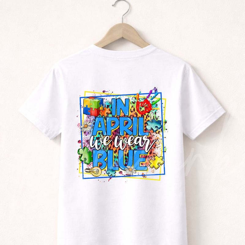 Autism Awareness Design 8 UVDTF or DTF Decal