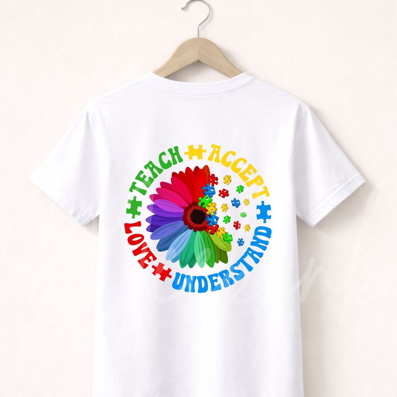 Autism Awareness Design 4 UVDTF or DTF Decal