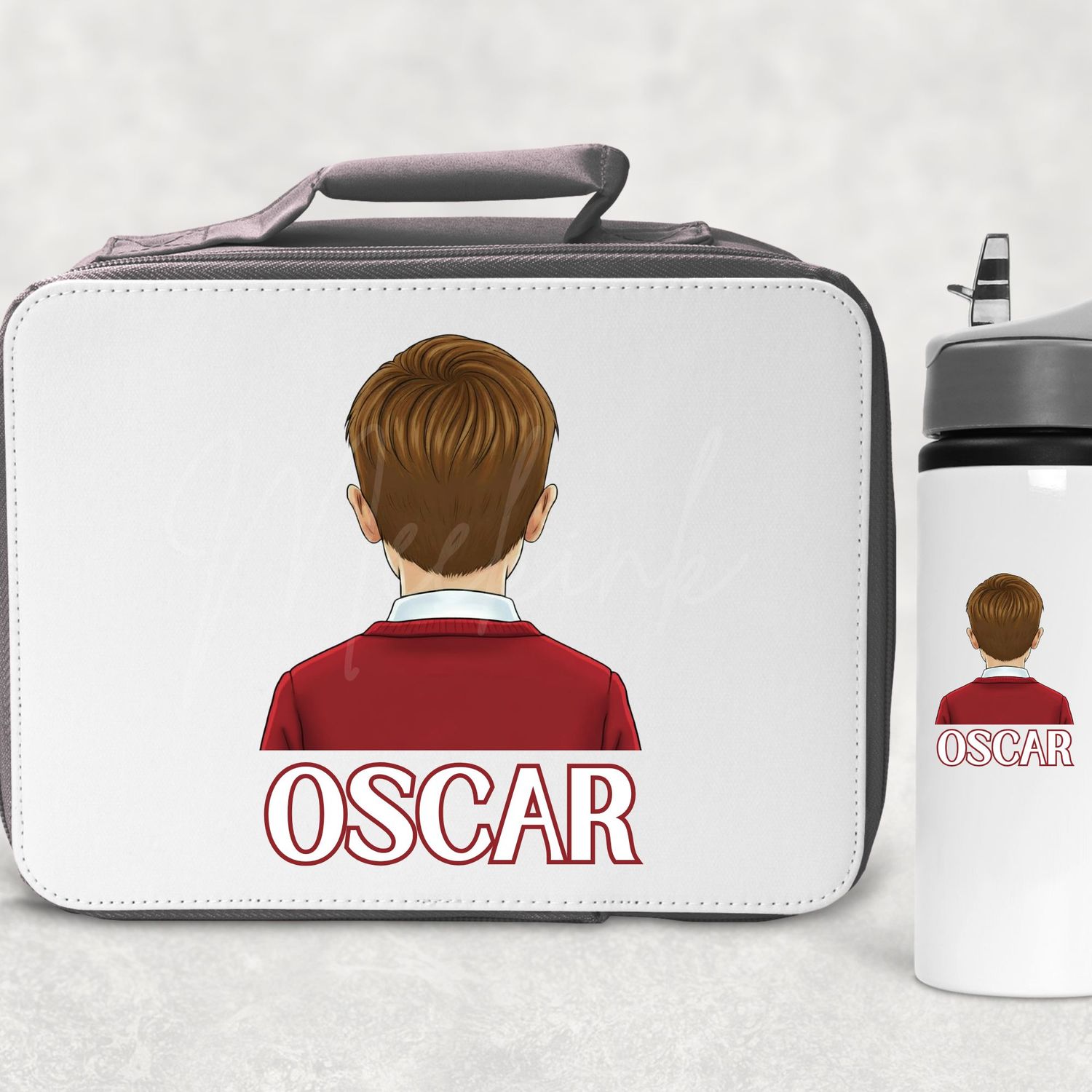 Back Facing School Boy UVDTF or DTF Decal