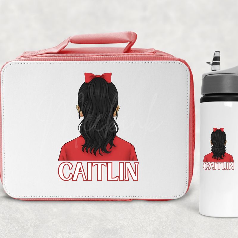 Back Facing School Girl UVDTF or DTF Decal