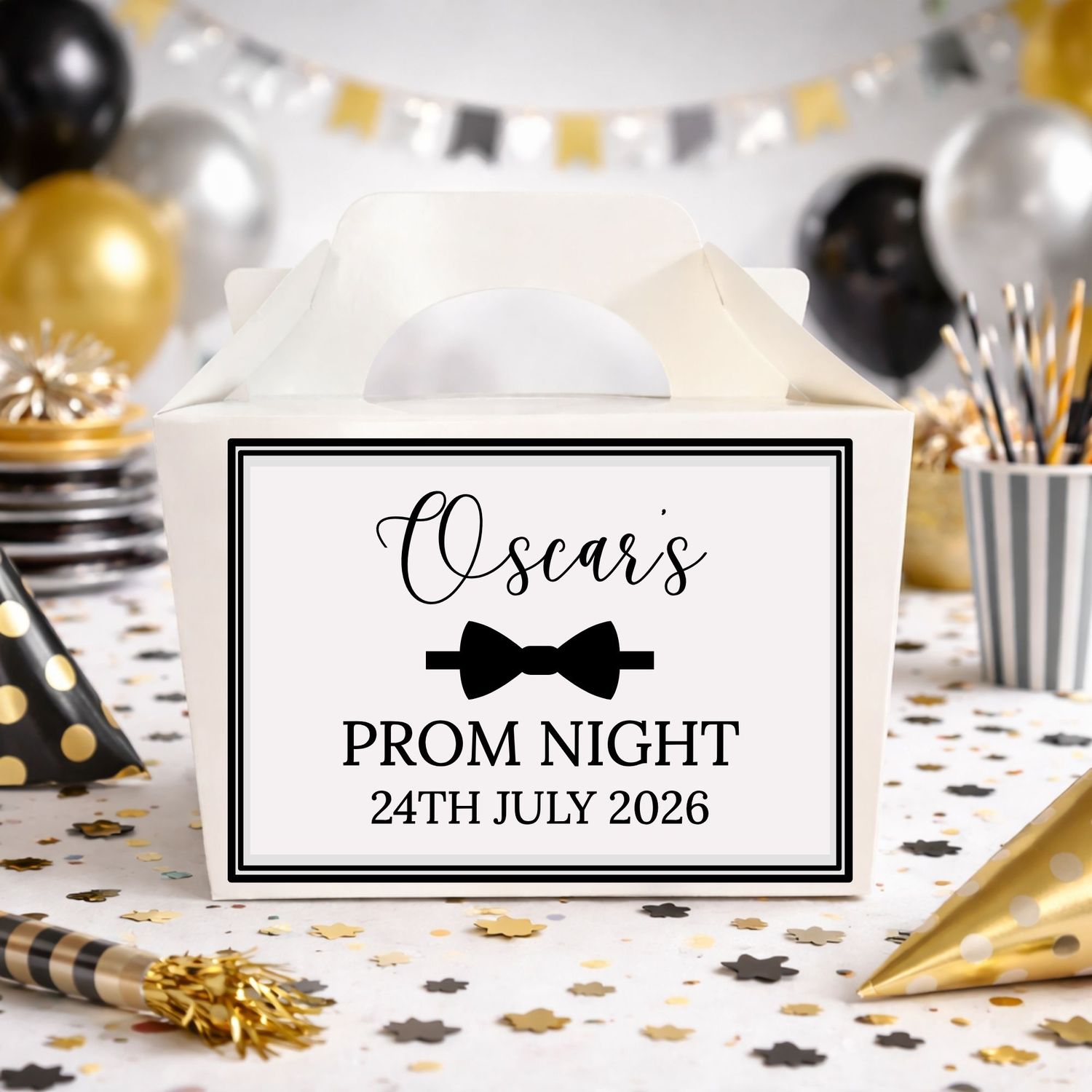 Dicky Bow Party Box Sticker