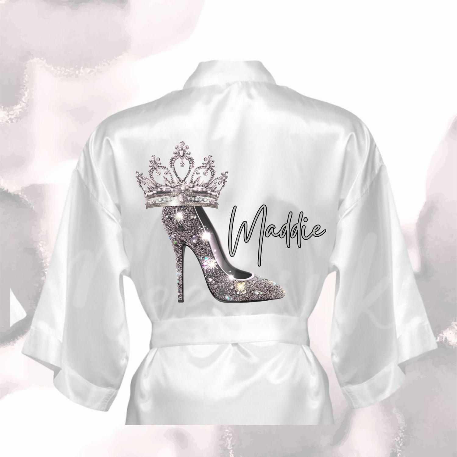 Prom Stiletto &amp; Crown Black  DTF