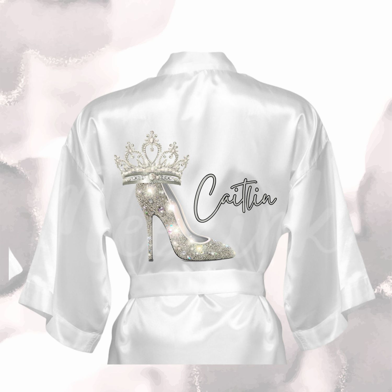Print Set Stiletto &amp; Crown Personalised DTF or UVDTF Decal
