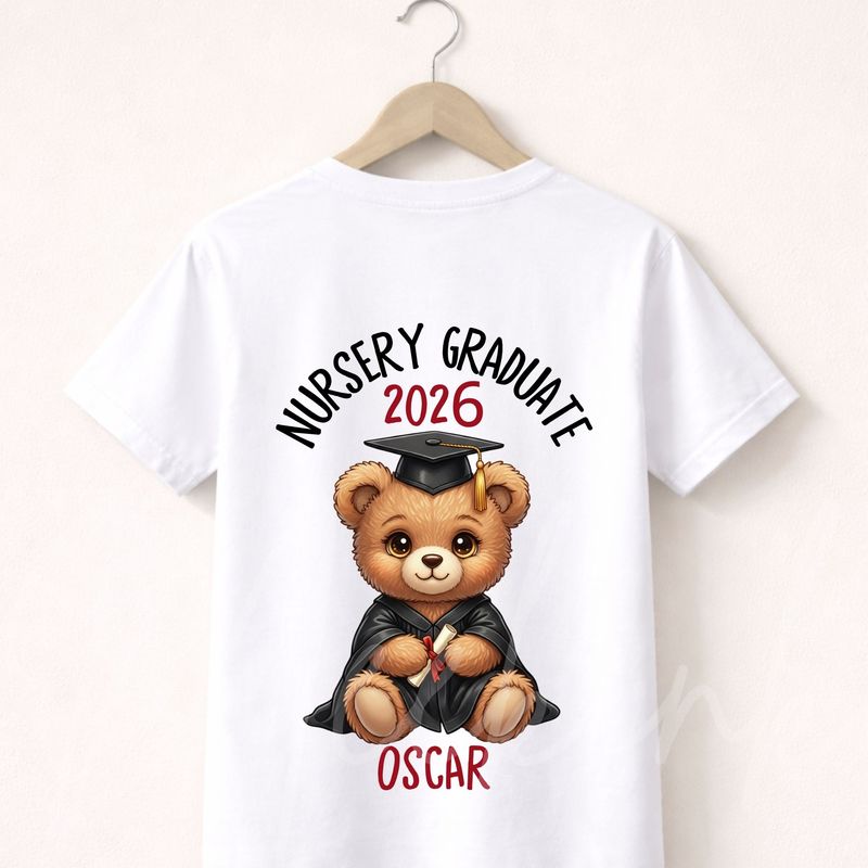 Nursery Graduate Bear DTF