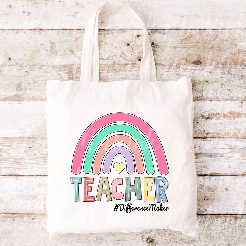 Teacher Rainbow 15cm DTF PRINT